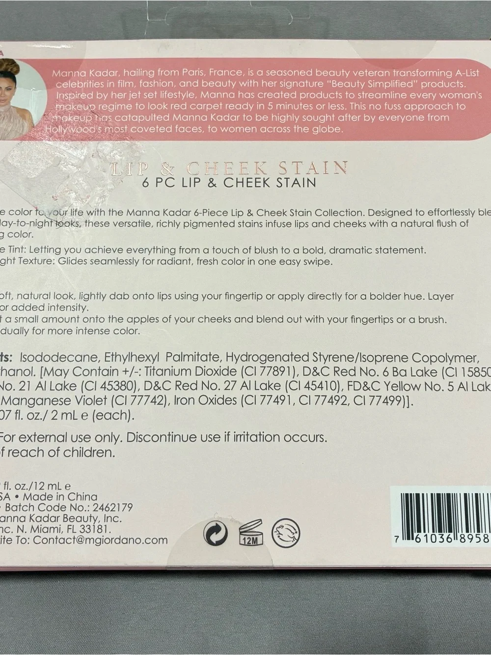 Manna Kadar Lip & Cheek Stain Set - Pink & Rose Shades